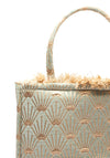 Sorena Arxipelagos Marble Medium Tote Bag, Mint & Gold