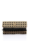 Sorena Harites Madalena Spot Clutch Bag, Black & Beige