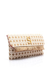 Sorena Harites Panarea Spot Clutch Bag, Beige & Cream