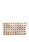 Sorena Harites Panarea Spot Clutch Bag, Beige & Cream