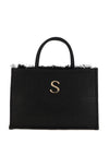 Sorena Nefeli Woven Large Tote Bag, Black