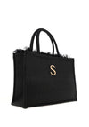 Sorena Nefeli Woven Large Tote Bag, Black