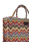 Sorena Citrus Zig Zag Tote Bag, Multi