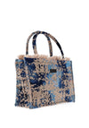Sorena Thalassini Marble Medium Tote Bag, Royal Blue