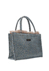 Sorena Cyclades Pebbled Medium Tote Bag, Chambray Blue
