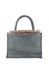 Sorena Cyclades Pebbled Medium Tote Bag, Chambray Blue