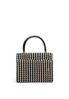 Sorento Blissful Hill Crochet Net Grab Bag, Black