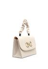 Sorento Cottonwood Gathered Distressed Mini Grab Bag, Cream