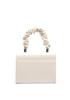 Sorento Cottonwood Gathered Distressed Mini Grab Bag, Cream