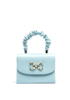 Sorento Cottonwood Gathered Distressed Mini Grab Bag, Sky Blue