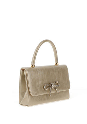 Sorento Marlfield Bow Small Grab Bag, Gold