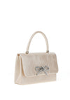 Sorento Marlfield Bow Small Grab Bag, Cream Pearl