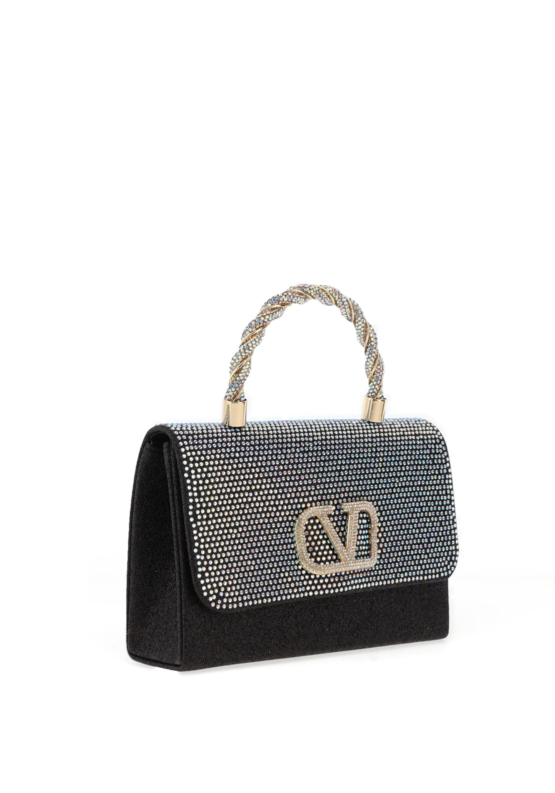 Sorento Morelto Encrusted Small Grab Bag, Black