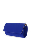 Sorento Castlemarty Flap Over Clutch Bag, Blue Shine