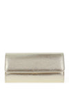 Sorento Castlemarty Flap Over Clutch Bag, Gold Shine