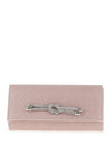 Sorento Gileston Shimmer Knot Clutch Bag, Blush