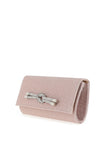 Sorento Gileston Shimmer Knot Clutch Bag, Blush