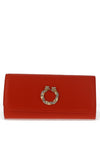 Sorento Ellingham Embellished Clutch Bag, Coral