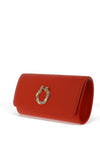 Sorento Ellingham Embellished Clutch Bag, Coral