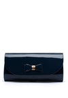 Sorento Fitzwil Bow Detail Clutch Bag, Navy