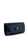 Sorento Fitzwil Bow Detail Clutch Bag, Navy