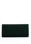 Sorento Johnstown Gold Button Clutch Bag, Green