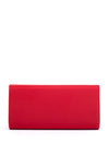 Sorento Johnstown Gold Button Clutch Bag, Red