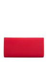 Sorento Johnstown Gold Button Clutch Bag, Red