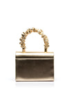 Sorento Lough Erne Pebbled Metallic Grab Bag, Gold
