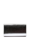 Sorento Secret Garden Metallic Brooch Clutch Bag, Silver