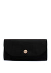 Sorento Riverbank Soft Touch Embellished Broch Clutch Bag, Black