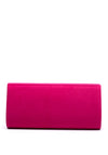 Sorento Riverbank Soft Touch Embellished Broch Clutch Bag, Hot Pink
