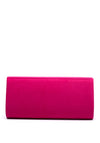 Sorento Riverbank Soft Touch Embellished Broch Clutch Bag, Hot Pink