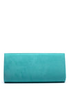 Sorento Riverbank Soft Touch Embellished Broch Clutch Bag, Teal