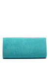 Sorento Riverbank Soft Touch Embellished Broch Clutch Bag, Teal