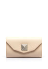 Sorento Secret Garden Patent Brooch Clutch Bag, Nude