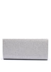Sorento Woodford Embellished Shimmery Clutch Bag, Silver