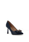Sorento Fitzwilton Patent Bow Court Heels, Navy