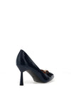 Sorento Fitzwilton Patent Bow Court Heels, Navy