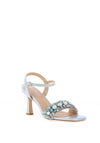 Sorento Glin Diamante Open Toe Heeled Sandals, Pearl Sky Blue