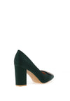 Sorento Johnstown Brooch Pointed Court Heels, Forest Green