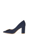 Sorento Johnstown Brooch Pointed Court Heels, Navy