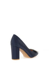 Sorento Johnstown Brooch Pointed Court Heels, Navy