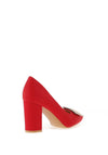 Sorento Johnstown Brooch Pointed Court Heels, Red
