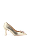 Sorento Lady Gregory Metallic Court Heels, Gold