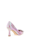 Sorento Lady Gregory Metallic Court Heels, Lilac