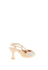 Sorento Morelto Encrusted Sling Back Heels, Gold