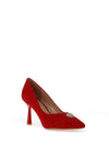 Sorento Riverbank Pointed Court Heels, Red