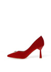 Sorento Riverbank Pointed Court Heels, Red