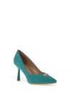 Sorento Riverbank Pointed Court Heels, Teal